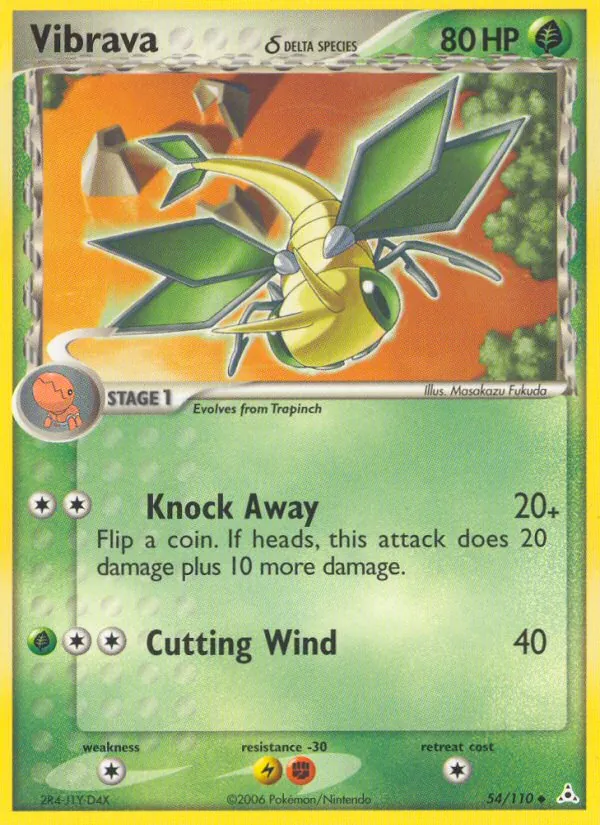 Vibrava δ — Holon Phantoms #54 (Pokémon TCG card)