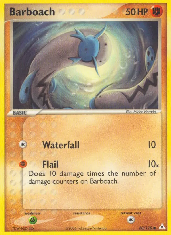 Barboach — Holon Phantoms #60 (Pokémon TCG card)