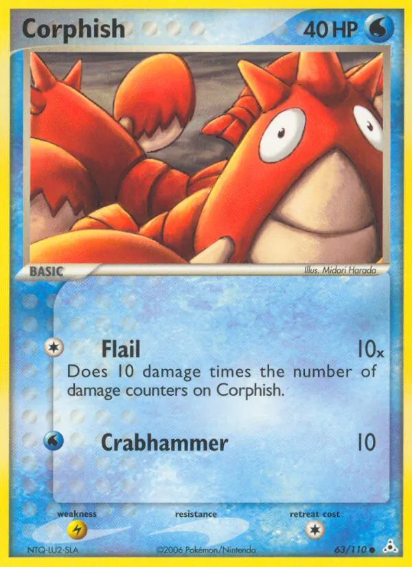 Corphish — Holon Phantoms #63 (Pokémon TCG card)