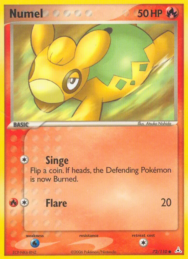 Numel — Holon Phantoms #72 (Pokémon TCG card)