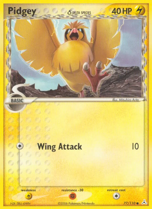 Pidgey δ — Holon Phantoms #77 (Pokémon TCG card)