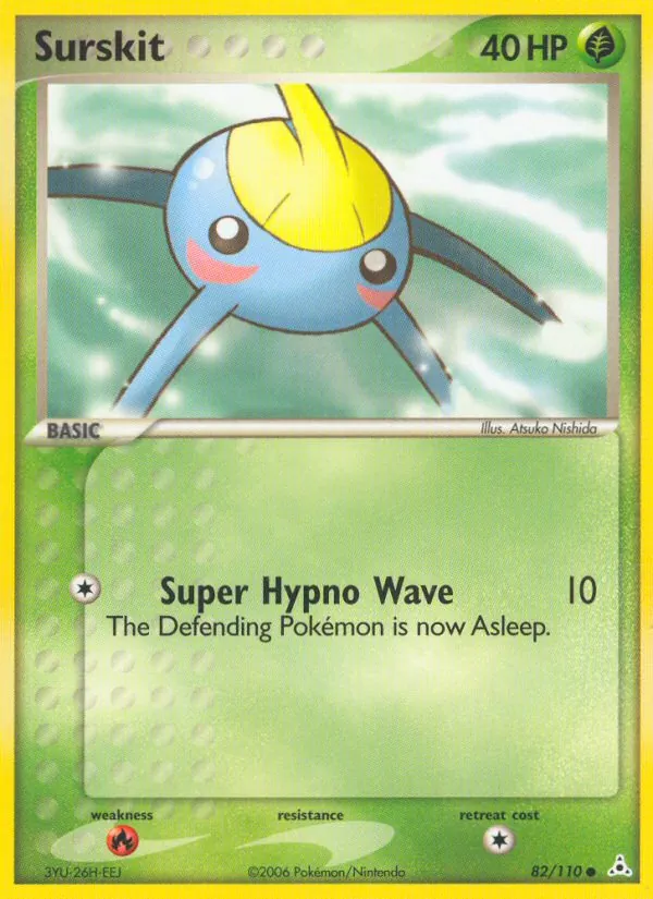 Surskit — Holon Phantoms #82 (Pokémon TCG card)
