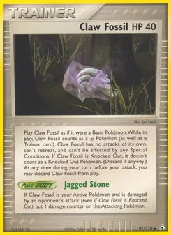 Claw Fossil (Holon Phantoms #91)