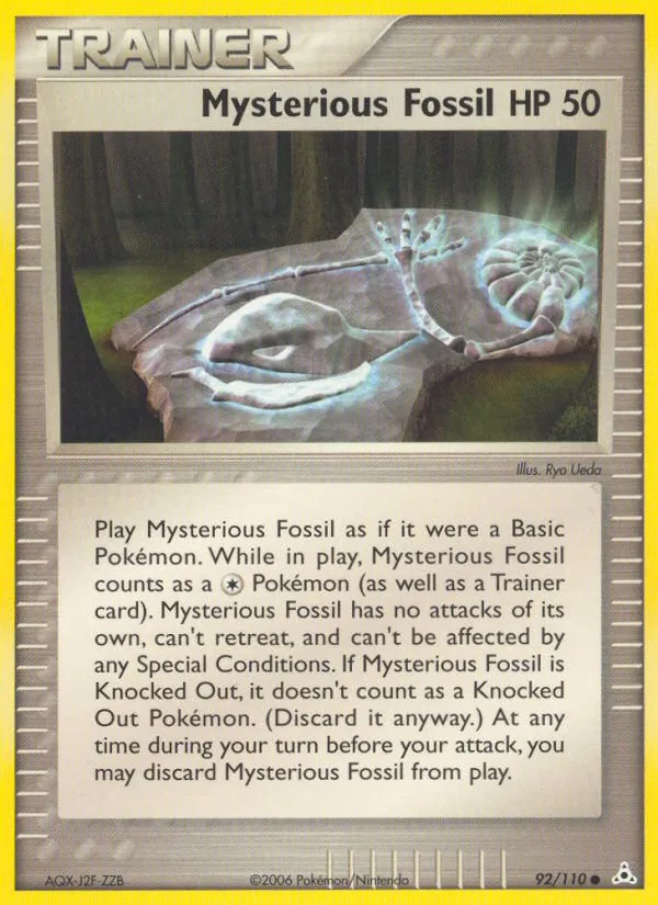 Mysterious Fossil — Holon Phantoms #92 (Pokémon TCG card)