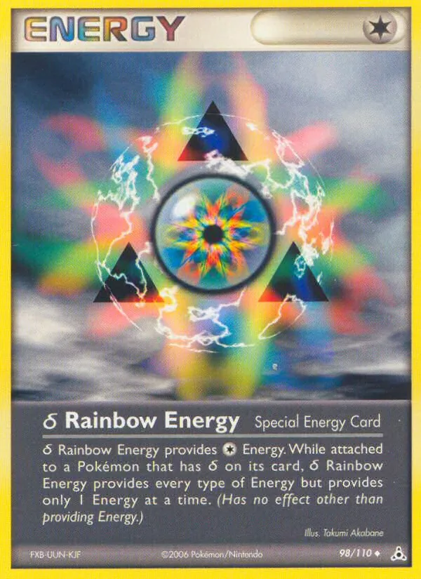 δ Rainbow Energy — Holon Phantoms #98 (Pokémon TCG card)