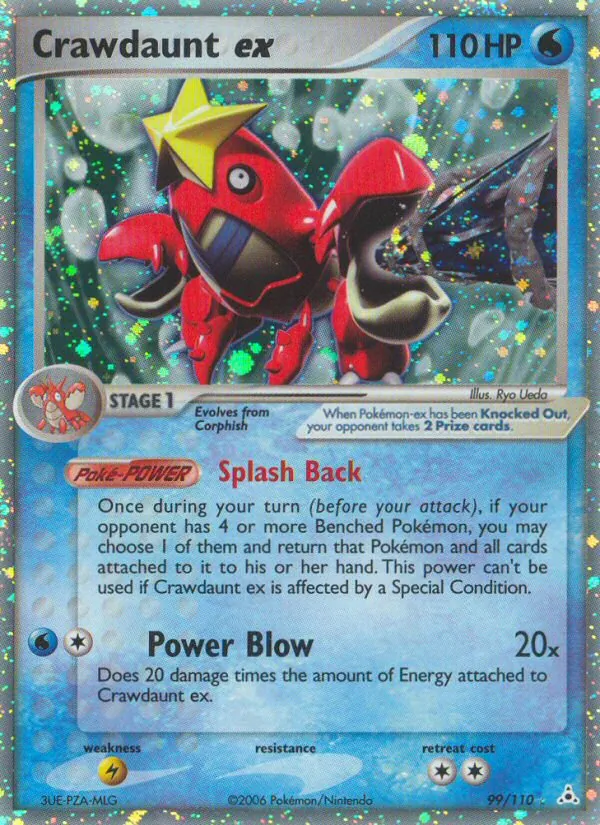 Crawdaunt ex — Holon Phantoms #99 (Pokémon TCG card)
