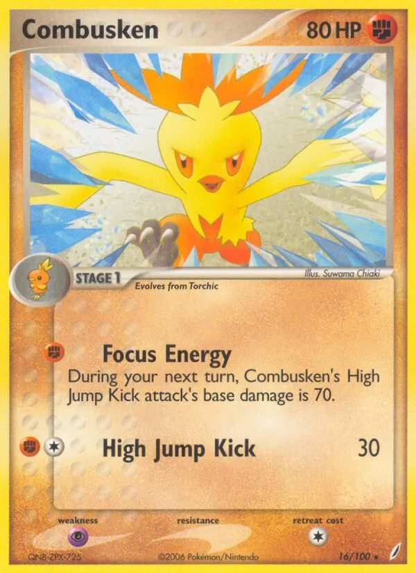 Combusken — Crystal Guardians #16 (Pokémon TCG card)