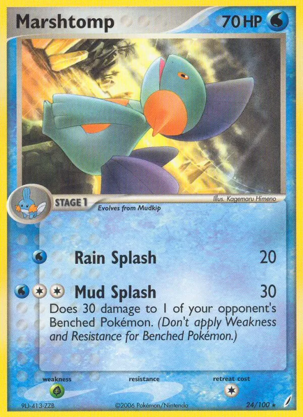 Marshtomp — Crystal Guardians #24 (Pokémon TCG card)