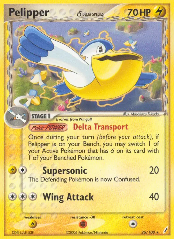Pelipper δ — Crystal Guardians #26 (Pokémon TCG card)