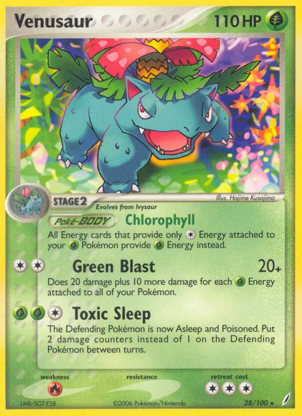 Venusaur — Crystal Guardians #28 (Pokémon TCG card)