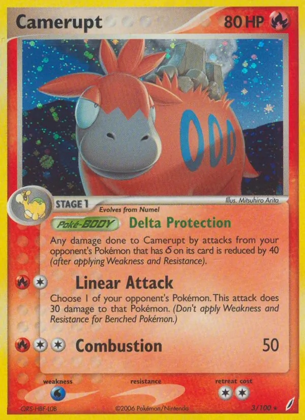 Camerupt — Crystal Guardians #3 (Pokémon TCG card)