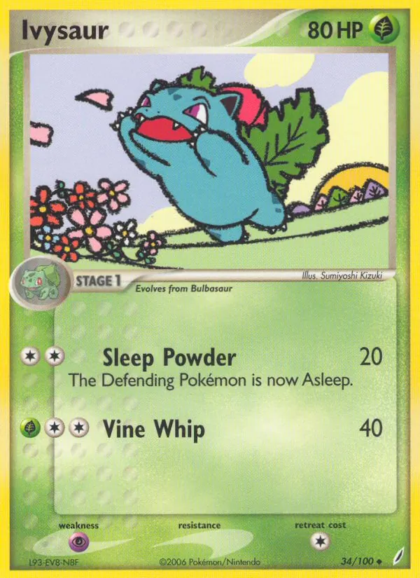 Ivysaur — Crystal Guardians #34 (Pokémon TCG card)