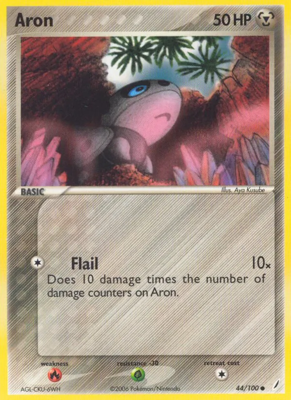 Aron — Crystal Guardians #44 (Pokémon TCG card)
