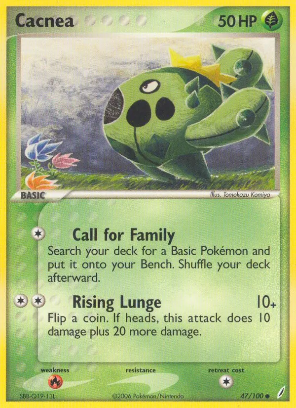 Cacnea — Crystal Guardians #47 (Pokémon TCG card)