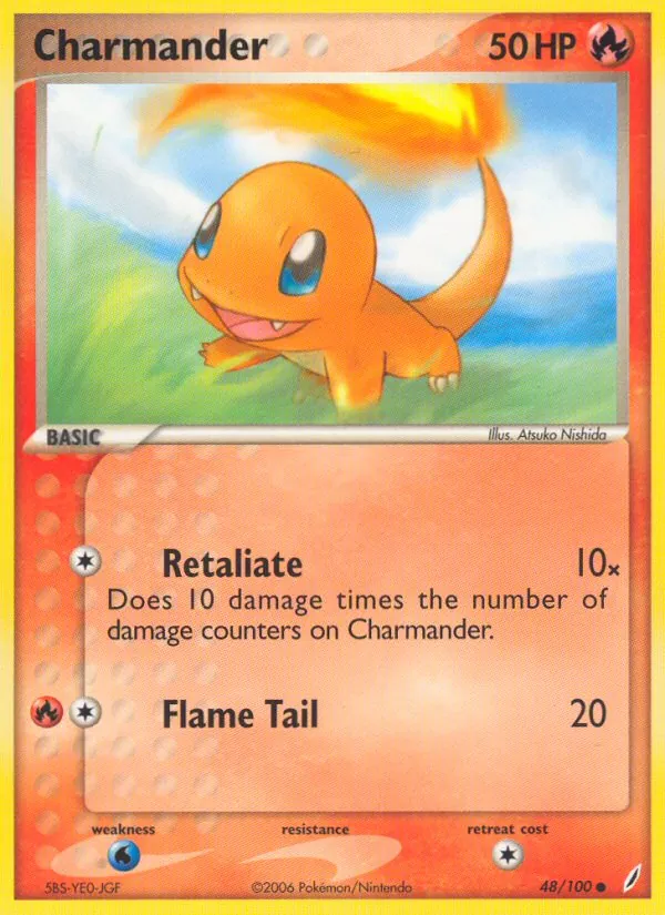 Charmander — Crystal Guardians #48 (Pokémon TCG card)