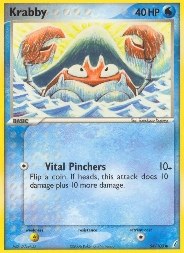 Krabby — Crystal Guardians #54 (Pokémon TCG card)