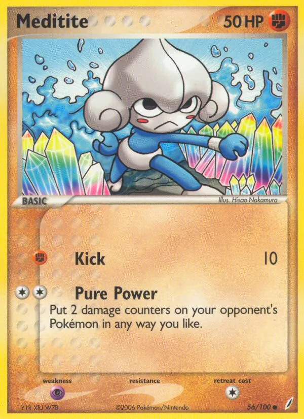 Meditite — Crystal Guardians #56 (Pokémon TCG card)