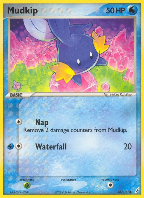 Mudkip — Crystal Guardians #58 (Pokémon TCG card)