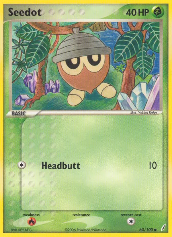 Seedot — Crystal Guardians #60 (Pokémon TCG card)