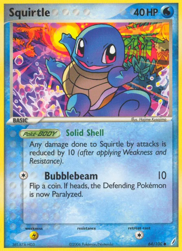 Squirtle — Crystal Guardians #64 (Pokémon TCG card)
