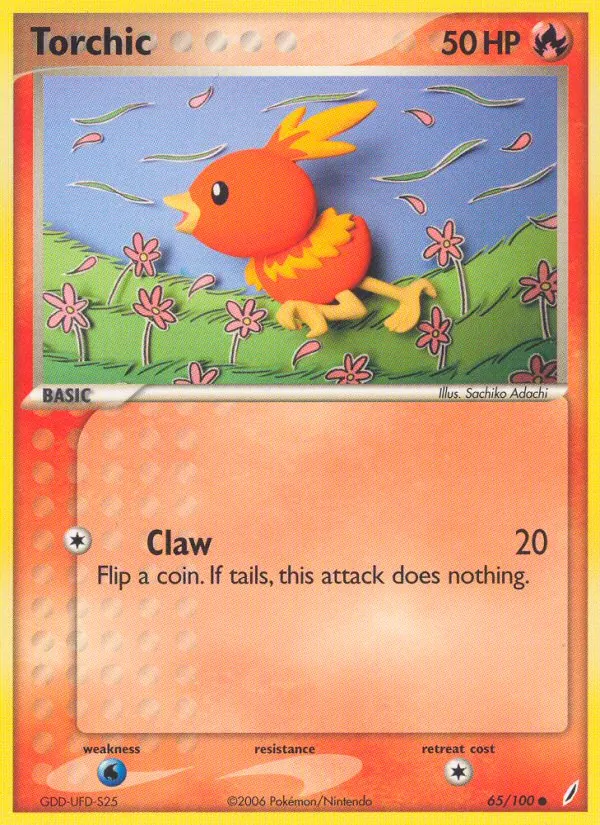 Torchic — Crystal Guardians #65 (Pokémon TCG card)