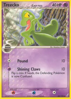Treecko δ (Crystal Guardians #68)