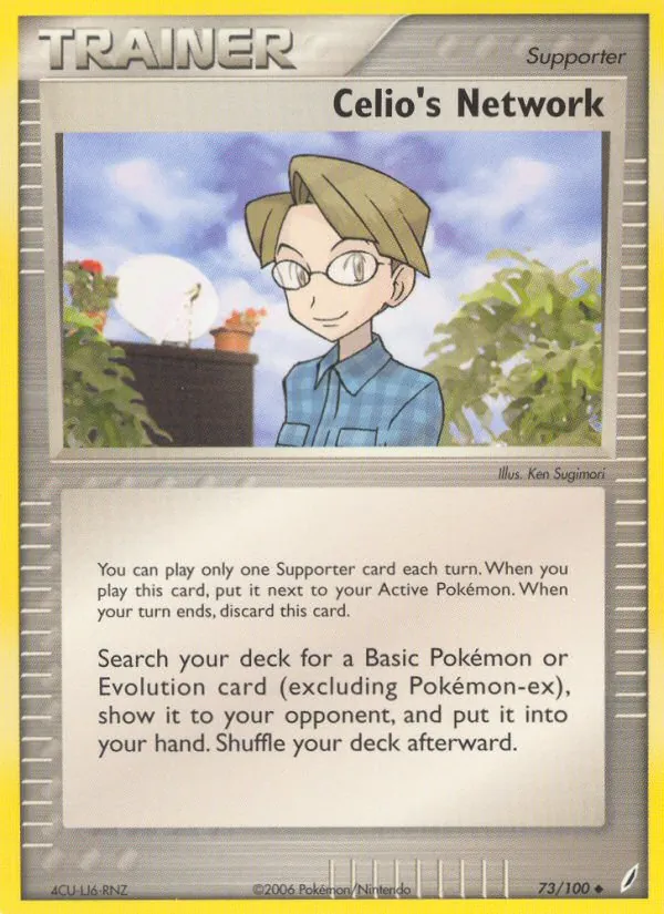 Celio's Network — Crystal Guardians #73 (Pokémon TCG card)