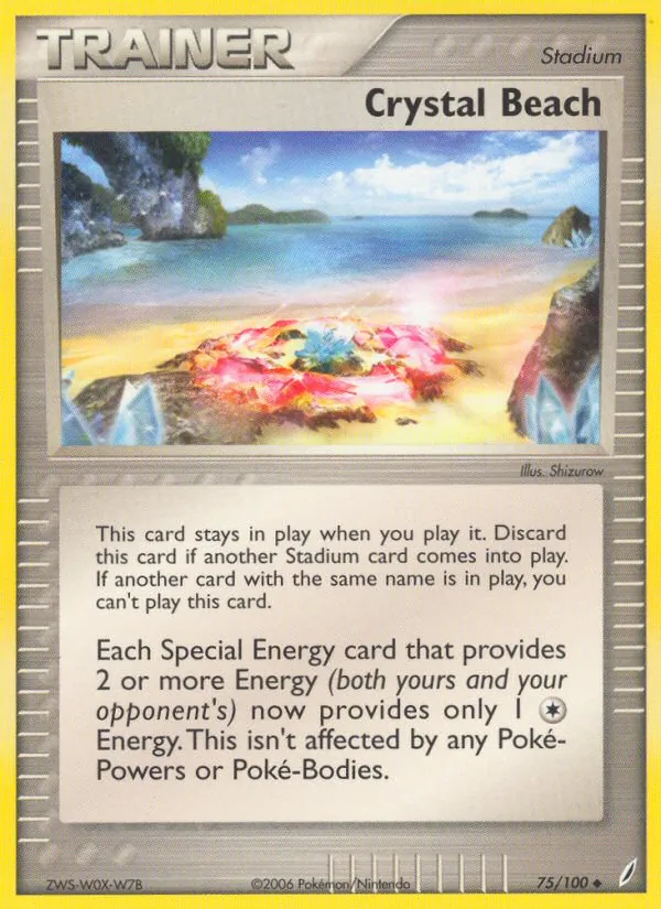 Crystal Beach — Crystal Guardians #75 (Pokémon TCG card)