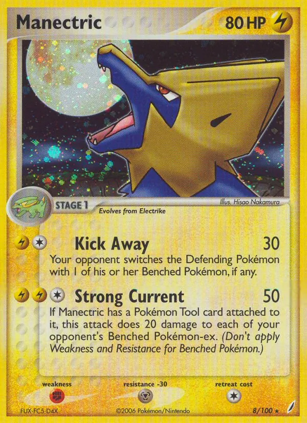 Manectric — Crystal Guardians #8 (Pokémon TCG card)