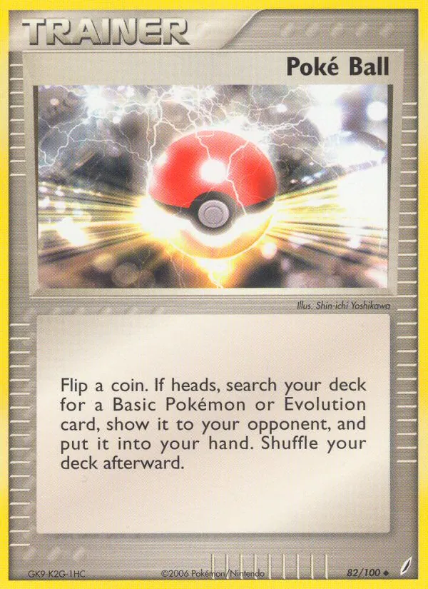 Poké Ball — Crystal Guardians #82 (Pokémon TCG card)