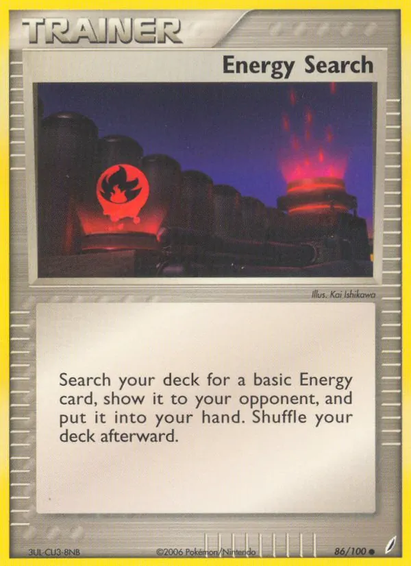 Energy Search — Crystal Guardians #86 (Pokémon TCG card)