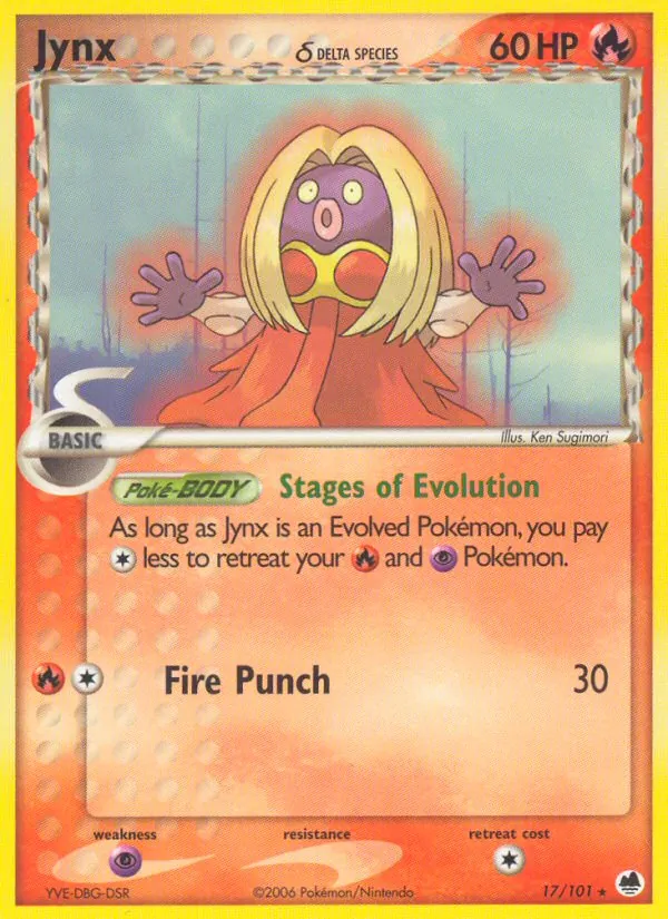 Jynx δ — Dragon Frontiers #17 (Pokémon TCG card)