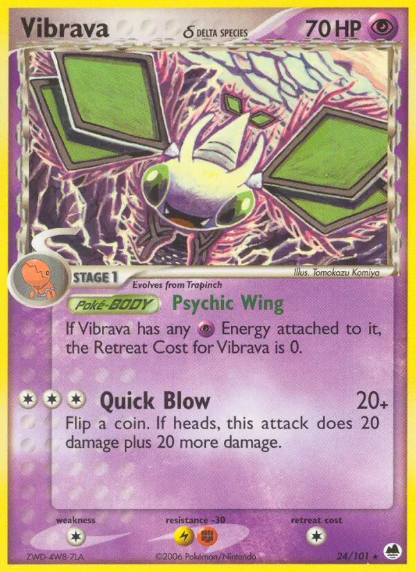 Vibrava δ — Dragon Frontiers #24 (Pokémon TCG card)