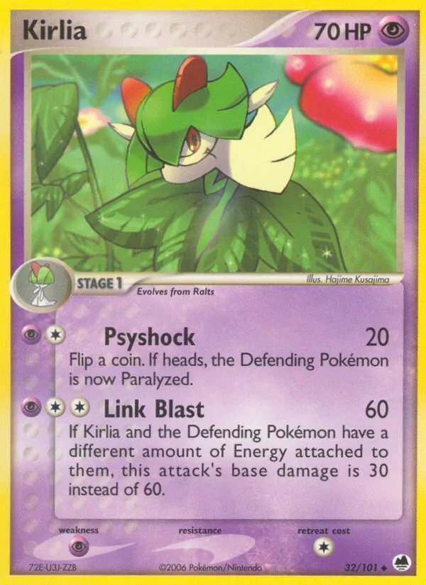 Kirlia — Dragon Frontiers #32 (Pokémon TCG card)