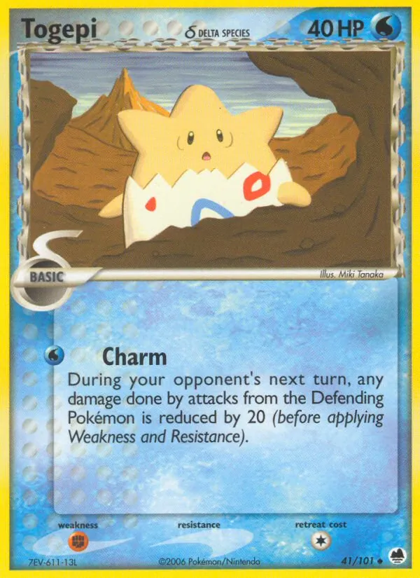 Togepi δ — Dragon Frontiers #41 (Pokémon TCG card)