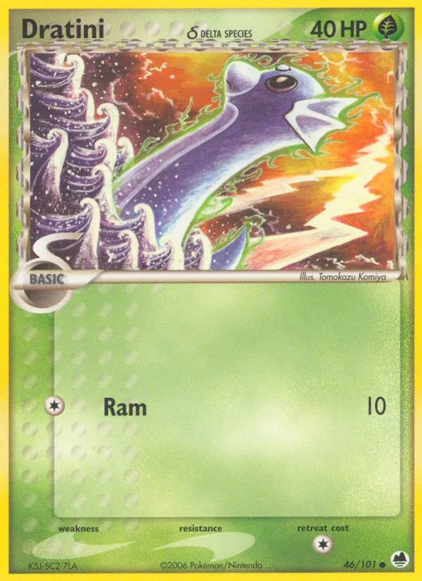 Dratini δ — Dragon Frontiers #46 (Pokémon TCG card)