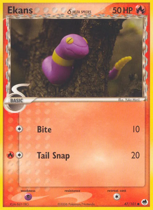 Ekans δ — Dragon Frontiers #47 (Pokémon TCG card)