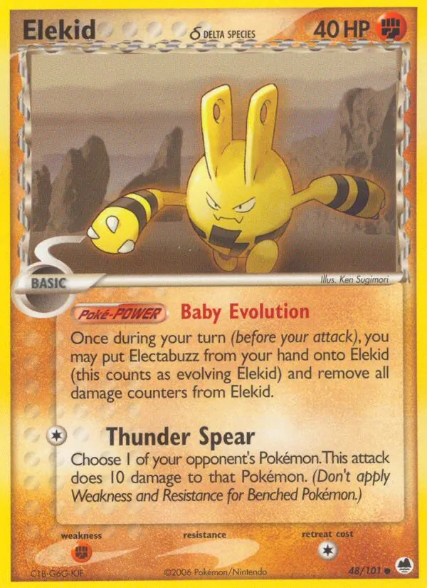 Elekid δ — Dragon Frontiers #48 (Pokémon TCG card)