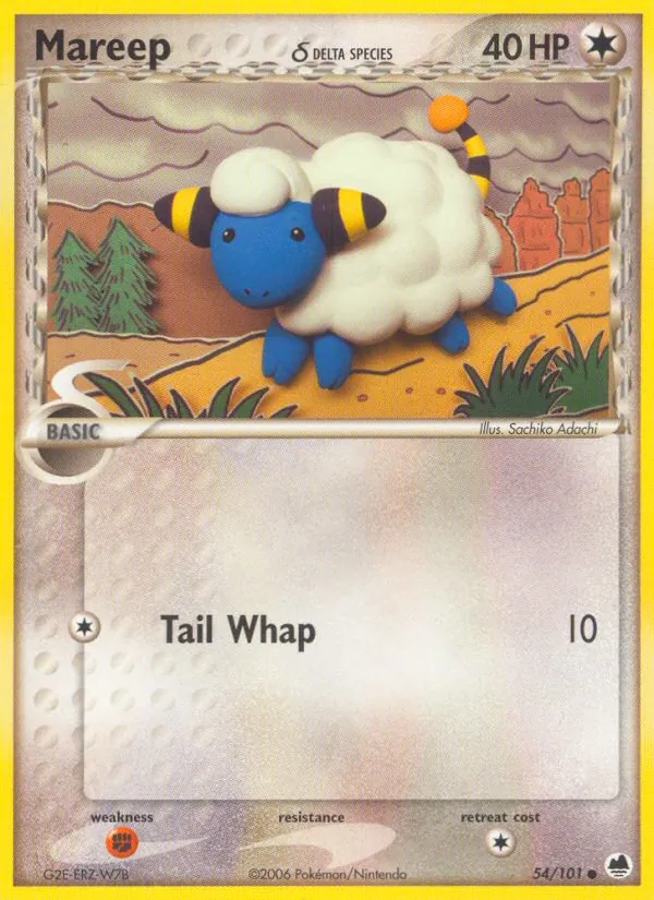 Mareep δ — Dragon Frontiers #54 (Pokémon TCG card)