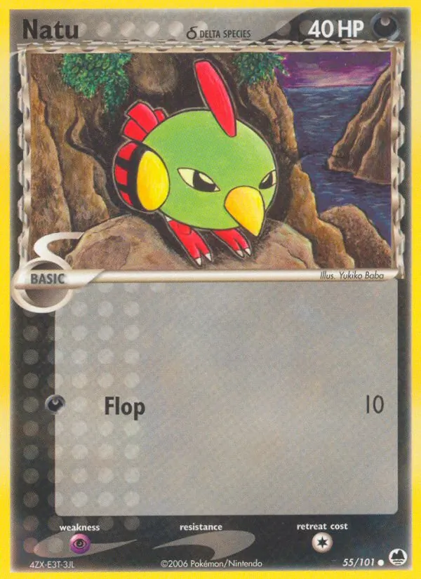Natu δ — Dragon Frontiers #55 (Pokémon TCG card)