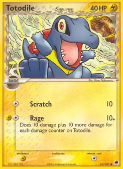 Totodile δ (Dragon Frontiers #67)