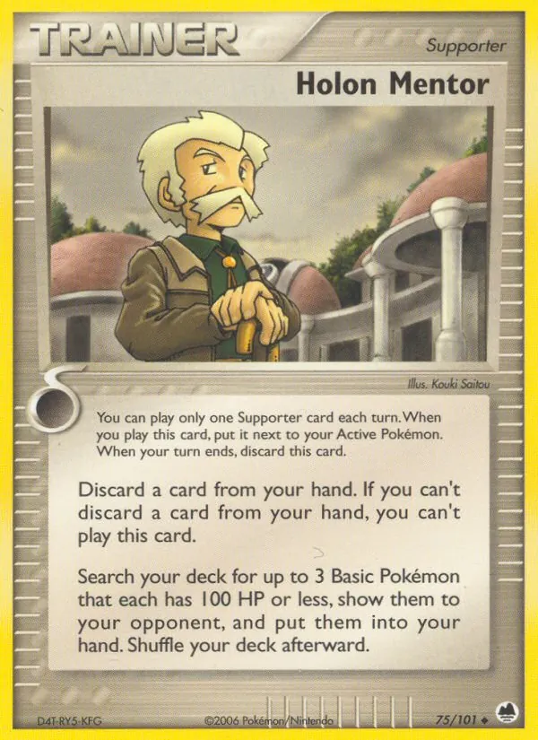 Holon Mentor — Dragon Frontiers #75 (Pokémon TCG card)