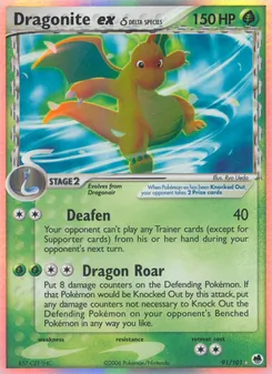 Dragonite ex δ (Dragon Frontiers #91)