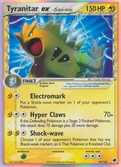 Tyranitar ex δ (Dragon Frontiers #99)