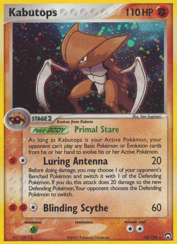 Kabutops — Power Keepers #10 (Pokémon TCG card)