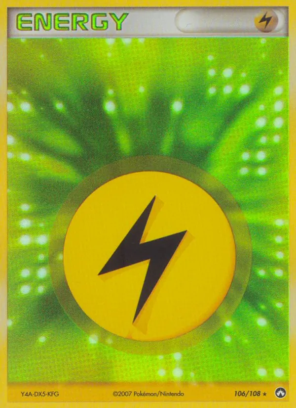 Lightning Energy — Power Keepers #106 (Pokémon TCG card)