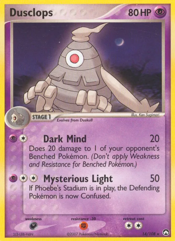 Dusclops — Power Keepers #14 (Pokémon TCG card)