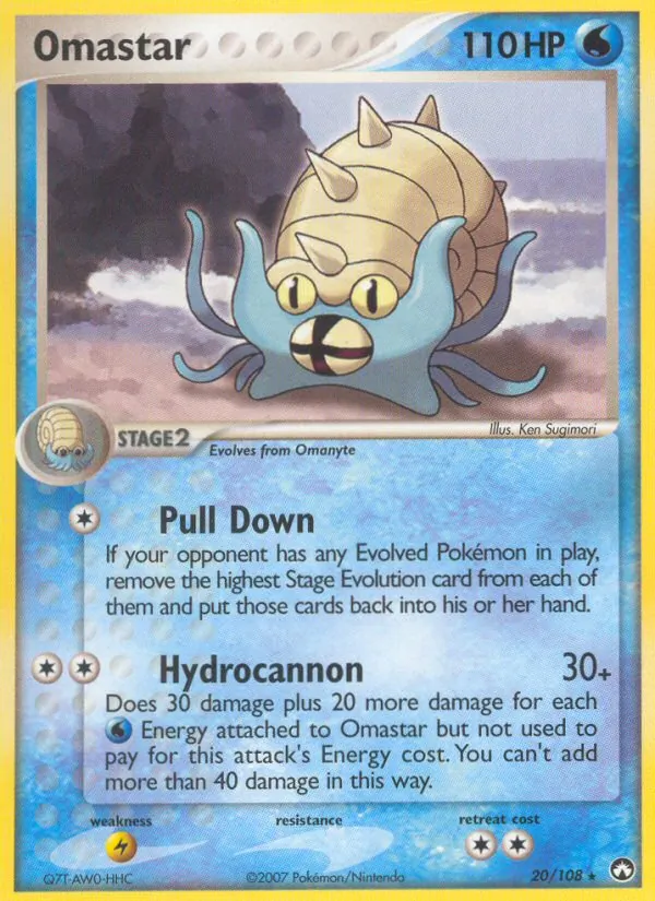 Omastar — Power Keepers #20 (Pokémon TCG card)