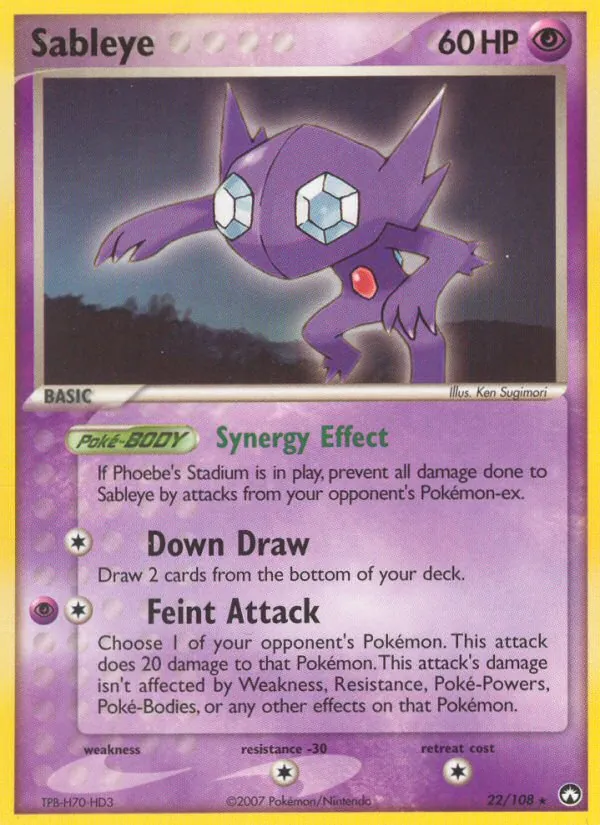 Sableye — Power Keepers #22 (Pokémon TCG card)