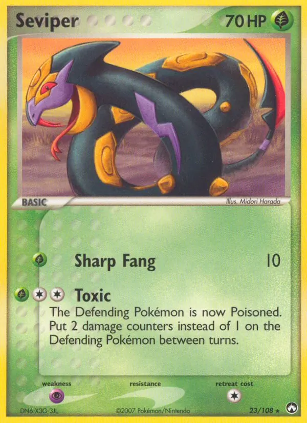 Seviper — Power Keepers #23 (Pokémon TCG card)
